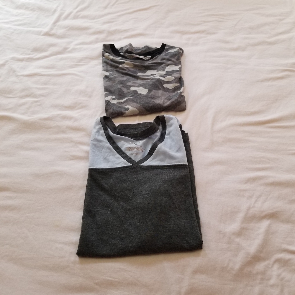 2 tops mid sleeve